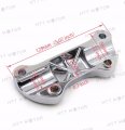 Httmt Mt446-002- Chrome Scalloped Handlebar Riser Clamp Compatible With H-d Sportster 883 Dyna Super Glide
