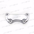 Httmt Mt446-002- Chrome Scalloped Handlebar Riser Clamp Compatible With H-d Sportster 883 Dyna Super Glide
