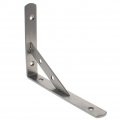 Mromax 2pcs Shelf Bracket 8 X 5 12inch 110lbs Heavy-duty Stainless Steel Solid Support Corner Brace Joint Right Angle Silver