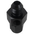 6an To 1 8 Npt Fuel Pressure Sensor Adapter Fitting 6061-t6 Aluminum For Line Black 