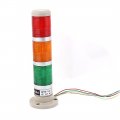 Uxcella Dc 24v 3 Led Red Green Yellow Lamp Industrial Signal Tower Light