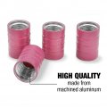 Princess Crown Tiara Pink Background Tire Rim Wheel Aluminum Valve Stem Caps