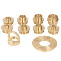 Versatile Router Guide For Templates 11pcs Brass Template Kit With Lock Nut Adapter Various Routing Applications