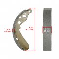 Caltric Front Brake Shoes Compatible With Kawasaki Mule Sx Kaf400 2017 2018 2019 2020 2021 41047-0001