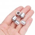 Uxcell 10pcs Aluminum Spacer 4 Bore X 3 8 Od Length Screw Standoff Bushing Plain Finish Round Metal For 1 Id Screws Bolts And