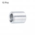 Uxcell 10pcs Aluminum Spacer 4 Bore X 3 8 Od Length Screw Standoff Bushing Plain Finish Round Metal For 1 Id Screws Bolts And