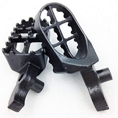 Motocross Mx Dirt Bike Racing Foot Pegs For 2000 2001 Honda Cr250r Cr125r Motorcycle Gray Alloy Steel Pair