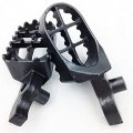 Motocross Mx Dirt Bike Racing Foot Pegs For 2000 2001 Honda Cr250r Cr125r Motorcycle Gray Alloy Steel Pair