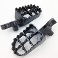 Motocross Mx Dirt Bike Racing Foot Pegs For 2000 2001 Honda Cr250r Cr125r Motorcycle Gray Alloy Steel Pair