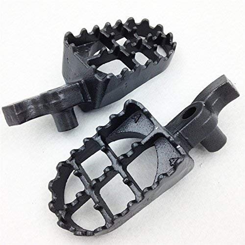Motocross Mx Dirt Bike Racing Foot Pegs For 2000 2001 Honda Cr250r Cr125r Motorcycle Gray Alloy Steel Pair