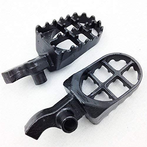 Motocross Mx Dirt Bike Racing Foot Pegs For 2000 2001 Honda Cr250r Cr125r Motorcycle Gray Alloy Steel Pair