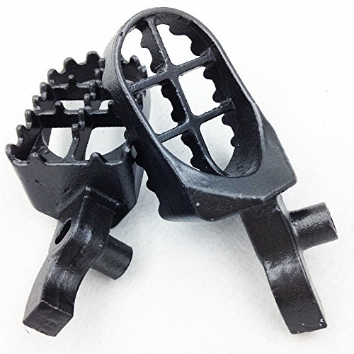 Motocross Mx Dirt Bike Racing Foot Pegs For 2000 2001 Honda Cr250r Cr125r Motorcycle Gray Alloy Steel Pair