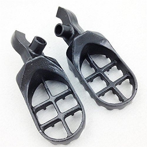 Motocross Mx Dirt Bike Racing Foot Pegs For 2000 2001 Honda Cr250r Cr125r Motorcycle Gray Alloy Steel Pair
