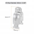 Uxcell 2-3 8 Emt Strut Clamps Steel For Rigid Conduit And Pipe 6pcs Universal With Bolt Nut