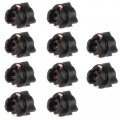 10 Pack T5 37 Twist Lock Wedge Instrument Panel Dash Light Bulb Base Socket T5 74 