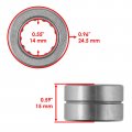 Caltric Rear Differential Bearing And Seal Kit Compatible With Honda Fourtrax Trx300 1996-2000 Trx300fw 1997-2000 41300-hm5-a10