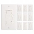 Patikil Dimmer Switch 0-10v 10 Pack Low Voltage Single-pole Or 3-way For Dimmable Led Lights Cfl Halogen And Incandescent Bulbs 