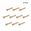 Uxcell M6x35mm Furniture Screw Hex Socket Machine Screws Zinc Plated Fasteners Bolts Full Thread Carbon Steel 10pcs