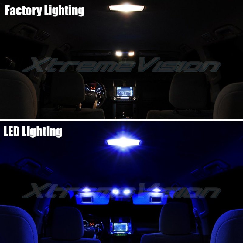 Xtremevision Interior Led For Bmw 5 Series E39 1997-2003 14 Pieces Blue Kit Installation Tool