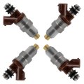 Fuel Injectors Set For 1995 2000 Toyota Tacoma 1996 4runner 1998 T100 Replace 23250 75050 4 Pieces 2 7l Engine 