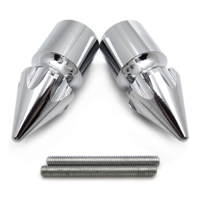 Ultimate Chrome Spike Bar Ends For Suzuki Gsx-r Gsxr 600 750 1000 1100 B01c0syy42