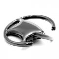 Au-tomotive Gold Steering Wheel Key Chain For Honda S2000 Black