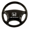 Au-tomotive Gold Steering Wheel Key Chain For Honda S2000 Black