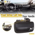 Door Handle Exterior Front Driver Left Side Replacement Fit 1995-2004 For Tacoma Outside Black