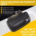Door Handle Exterior Front Driver Left Side Replacement Fit 1995-2004 For Tacoma Outside Black