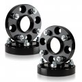 4x4 25 Wheel Spacers For Contour Escort Focus Fusion Mercury Cougar With 4 Lug 4pcs 1 Thick Black Hubcentric 63 4mm Bore M12x1 