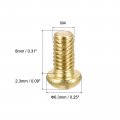 Uxcell Brass Machine Screws M4x8mm Phillips Pan Head Fastener Bolts For Furniture Office Equipment Electronics 20pcs