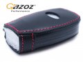 Performance Red Stitching Leather Key Fob Protector Cover For Wrx Sti Forester Brz