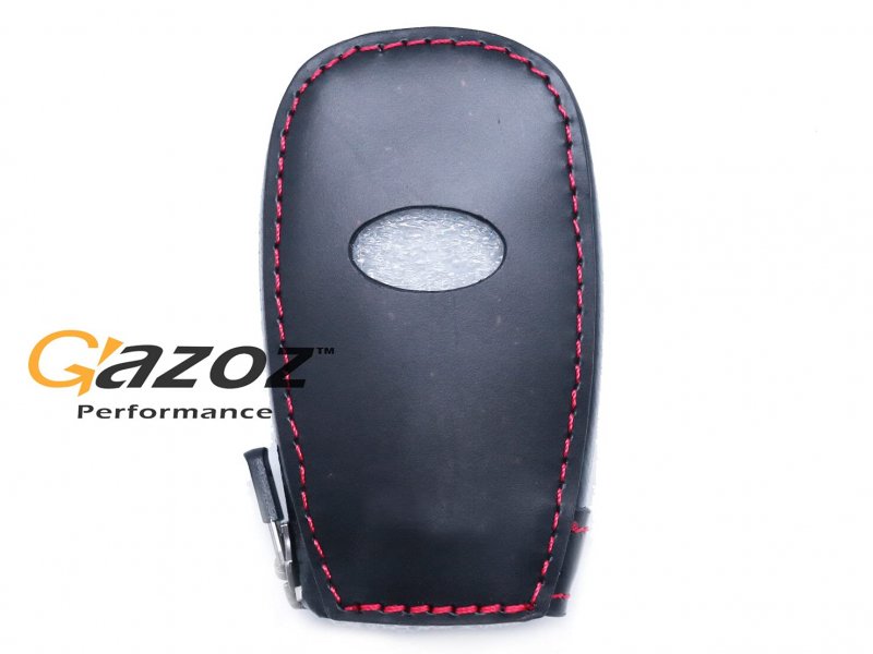 Performance Red Stitching Leather Key Fob Protector Cover For Wrx Sti Forester Brz