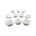 1 5 X Vinyl Square Picket Caps 10 Pack White 