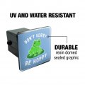 Don T Worry Be Hoppy Frog Funny Humor Tow Trailer Hitch Cover Plug Insert