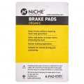 Niche Brake Pad Set For Honda Crf250l Crf250rl Crf250rla Repalces 06451-kzz-901 06435-kzz-901 Front Rear Organic