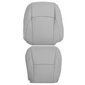 Driver Bottom Top Lean Back Perforated Leather Seat Cover Light Gray For Lexus Es350 Sedan 2007 2008 2009 2010 2011 2012 