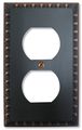 Amertac 90dvb Egg Dart Aged Bronze Cast Wall Plate 1 Duplex 