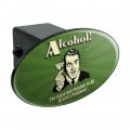 Alcohol The Cause And Solution To All Of Life S Problems Funny Humor Oval Tow Trailer Hitch Cover Plug Insert