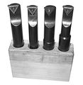 1001-0704 4 Piece 1 2 In Round Shank Indexable Boring Bar Set Use Tcmt Inserts Positive Rake 90 Degrees Lead And 7 Relief 