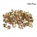 Uxcell 14mm 9 16inch Spring Band Type Action Fuel Silicone Vacuum Hose Pipe Clamp Low Pressure Air Clip 100pcs
