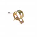 Uxcell 14mm 9 16inch Spring Band Type Action Fuel Silicone Vacuum Hose Pipe Clamp Low Pressure Air Clip 100pcs