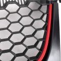 Front Bumper Upper Grill For Vw Volkswagen Gti Gli Jetta Mk5 2006-2009 Not Fit Rabbit R32 Model Honeycomb Style Grille