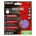 Trend Aluminium Oxide 5 Inch Random Orbit 240 Grit Abrasive Sanding Discs Ab 125 240a Pack Of 10