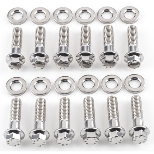 434-1102 Header Bolt Kit Sbc Geniii Ls 8 In Flange Ss Hexagon Bolts Polished Arp2000 Alloy Steel Fully Threaded Right Hand 3