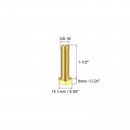 Uxcell Brass Hex Bolts 3 8-16x1-1 2 2pcs Fully Thread Grade 4 8 Solid Hexagon Head Bolt Machine Screws For Machinery