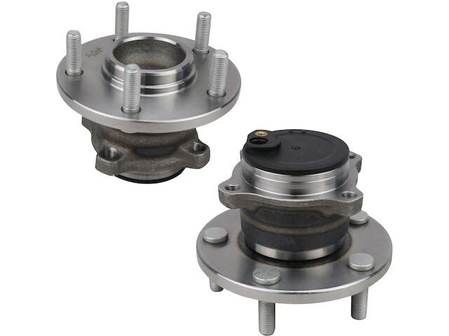 Rear Wheel Bearing Hub Assembly Set Of 2 For 2004-2013 Mazda 3 With 4-wheel Abs