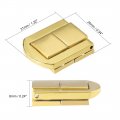 Uxcell Toggle Catch Lock 31mm Retro Decorative Gold Tone Hasp With Screws For Suitcase Chest Trunk Latch Clasp Pack Of 4