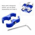 X Autohaux 8 Pcs Car An10 Hose Separator Clamp Fitting Adapter For 5 Fuel Oil Line Brake Aluminum Alloy Bracket Mounting