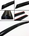 3d Style Smoke Tinted Window Visor Shade Rain Guard Compatible With 2009-2018 Ford Focus 4 Door Hatchback St